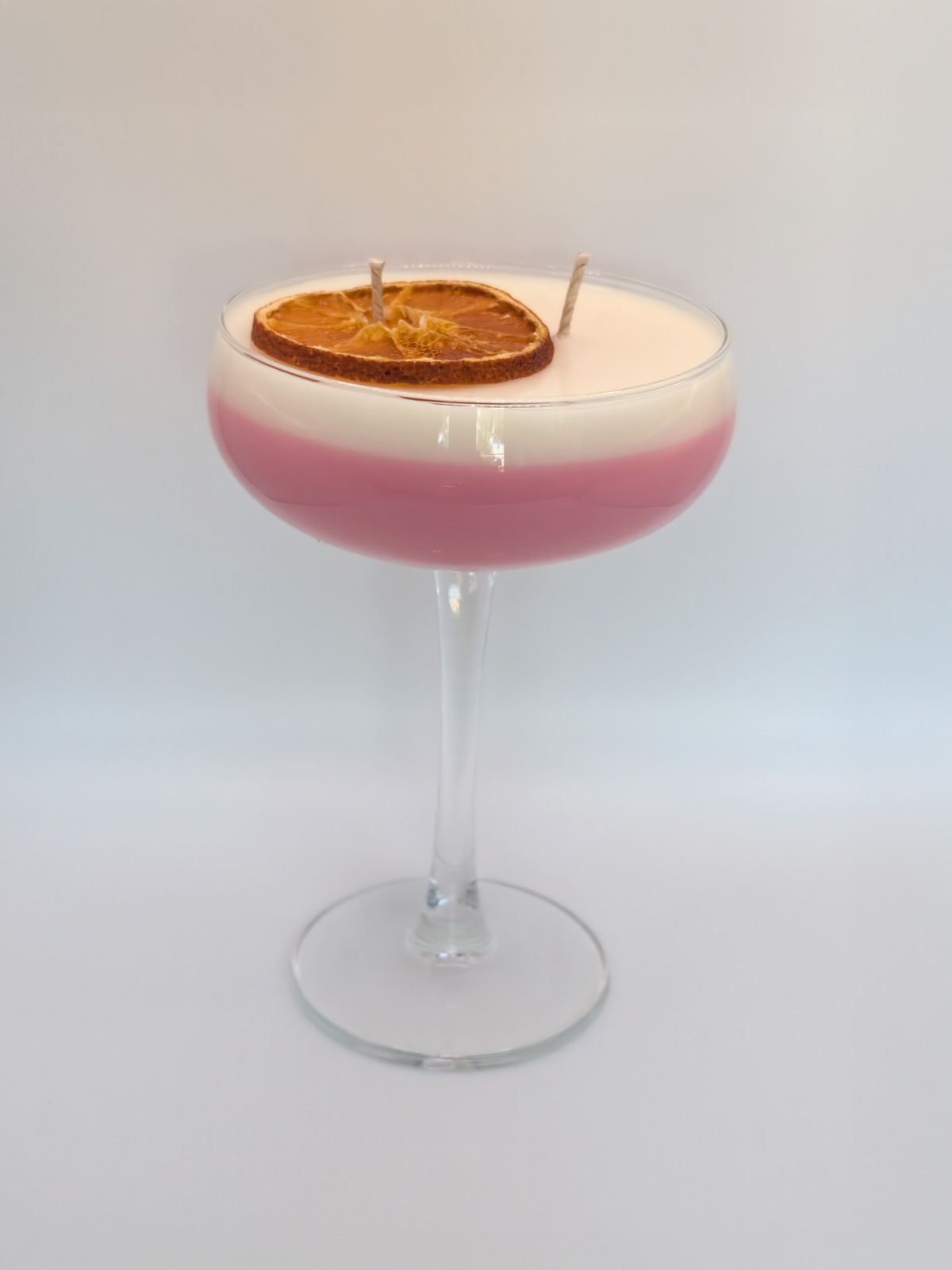 Handgemaakte Cosmopolitan Cocktail Kaars. Met frisse cranberry geur
