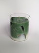 Handgemaakte Iced Matcha Latte kaars. Sojakaars met frisse groene thee geur